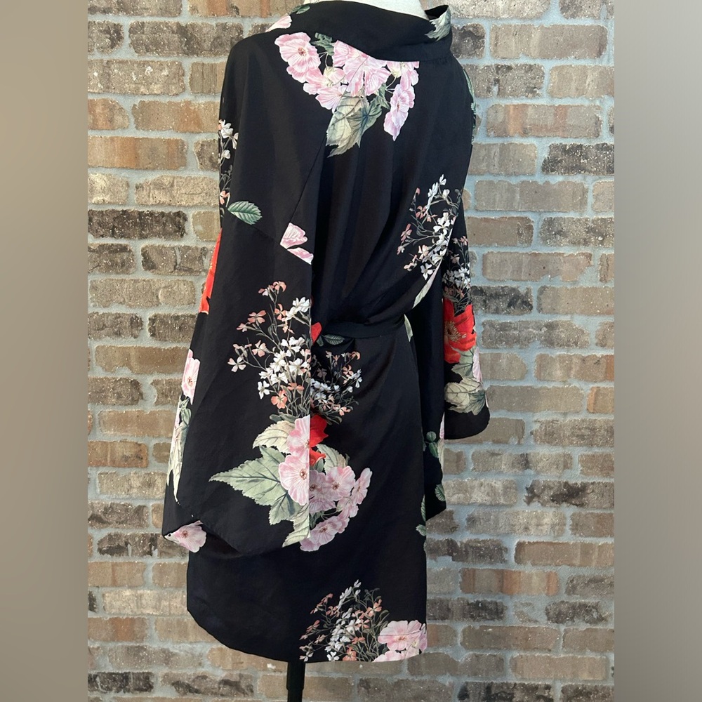 Anthropologie Maison Du Soir $120 Tokyo Robe Blac… - image 7